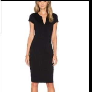 Eight Sixty Short Sleeve V Neck Midi Dress